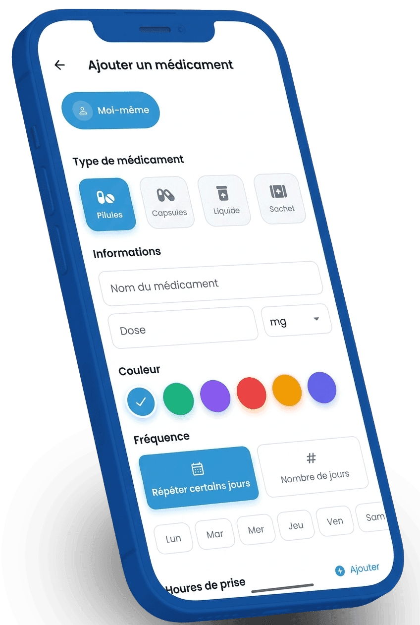 Les rappels de médicaments dans l'application Yadoct.